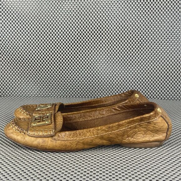 Tory Burch Kendrick Driver Loafers Moccasins Womens 6 M Brown Leather Casual - Picture 5 of 12